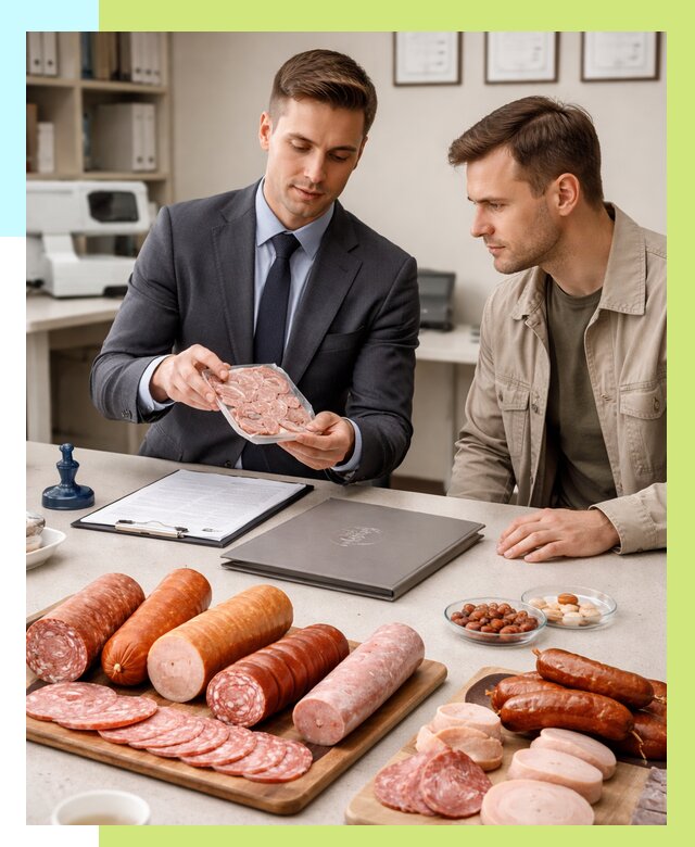 Сертификация колбасных изделий в Севастополе от 7741 р. | Алешин-Сев