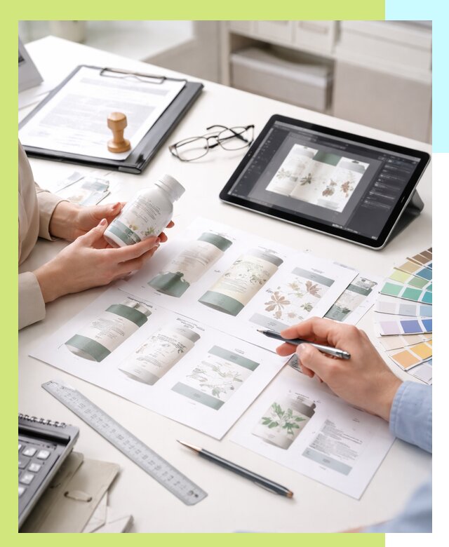 Профессиональная разработка дизайна и текста этикетки продукции в Севастополе