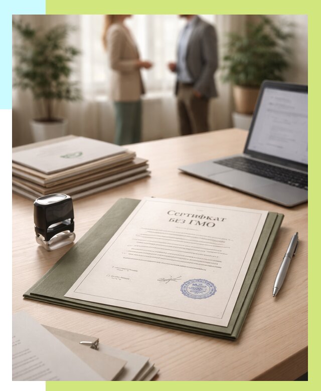 Сертификат без ГМО в Севастополе от 7741 р. оформить срочно Алешин-Сев